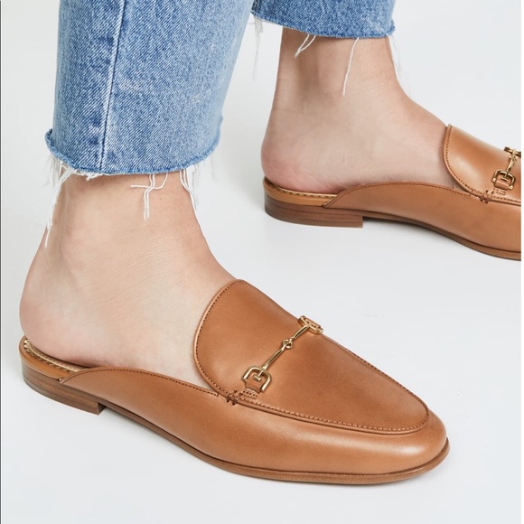 Sam Edelman Shoes - Sam Edelman Linnie saddle brown leather bot horsebit mules slip on loafers 11